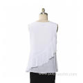 Ladies Laundered Slub Linen Blouse